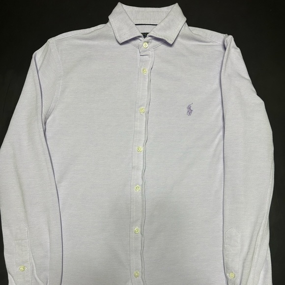 Polo Ralph Lauren Featherweight Mesh Shirt in Light Mauve - Picture 1 of 1